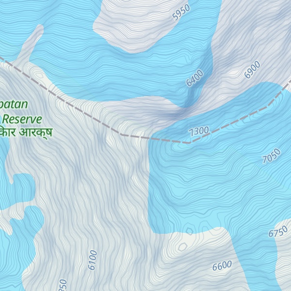 Map of Churen Himāl