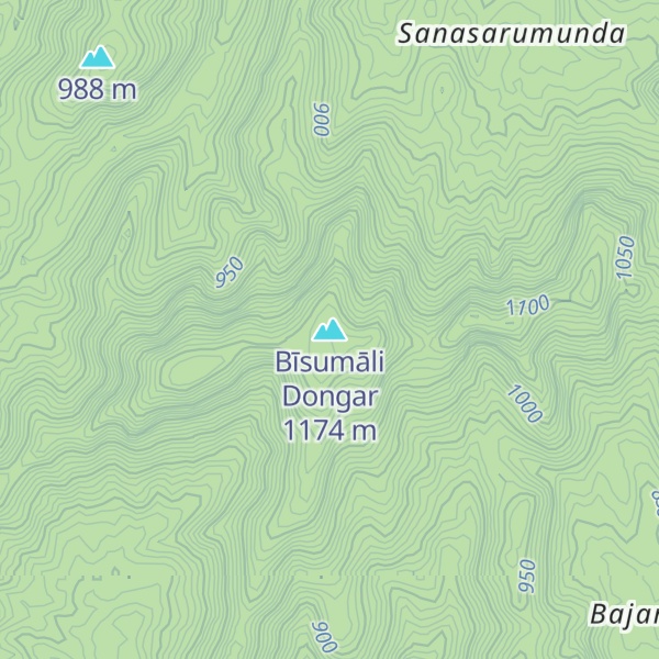 Map of Bīsumāli Dongar