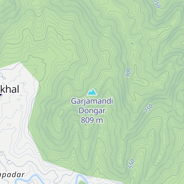 Map of Garjamandi Dongar