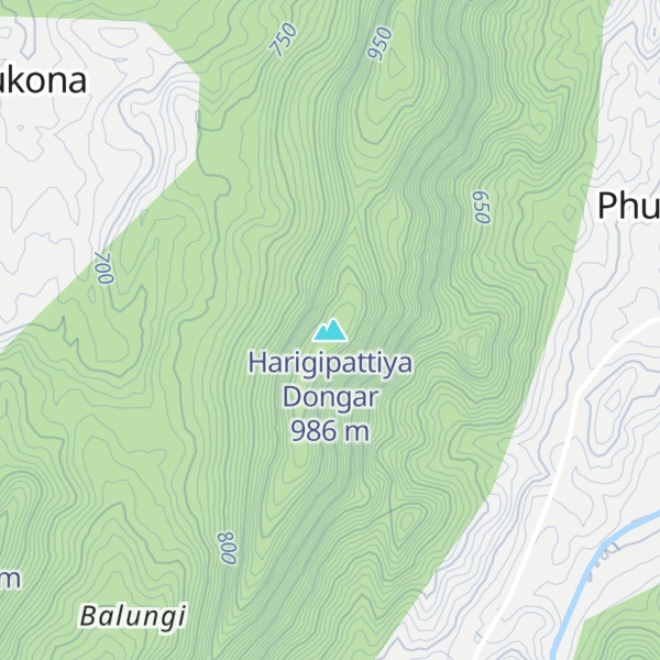 Map of Harigipattiya Dongar