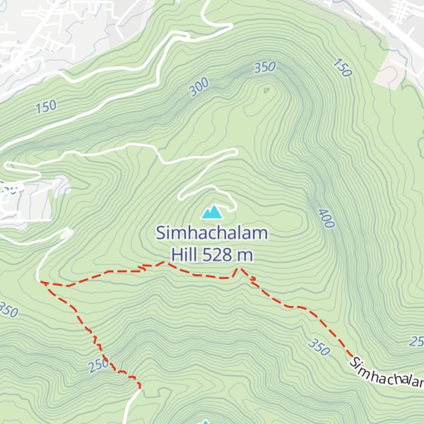 Map of Simhachalam Hill