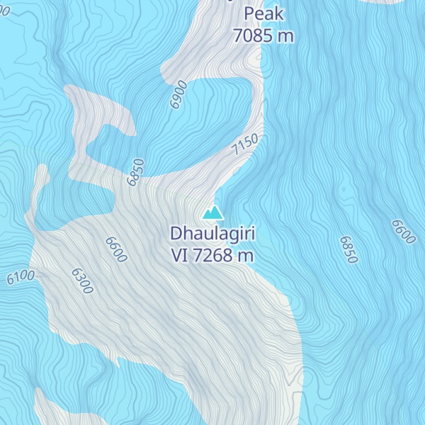Map of Dhaulagiri VI