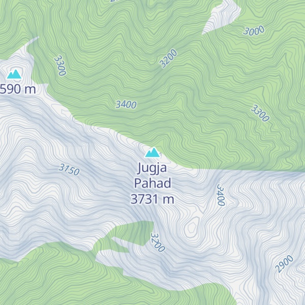 Map of Jugja Pahad