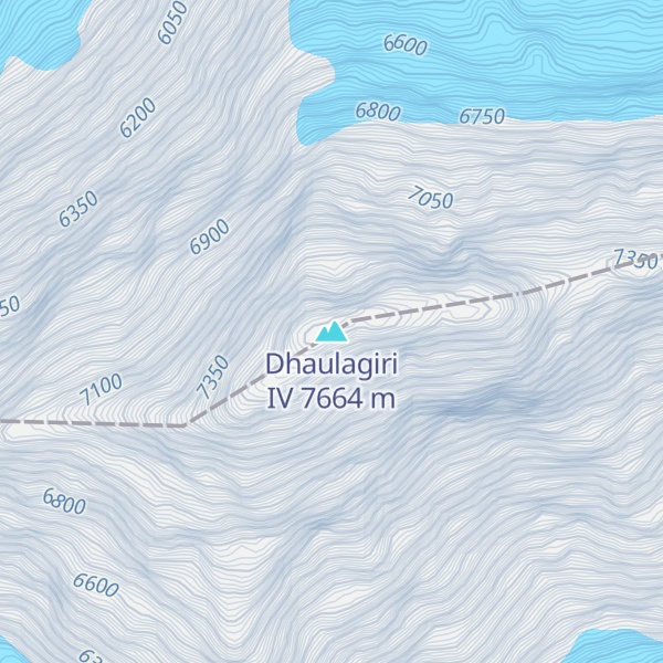 Map of Dhaulagiri IV