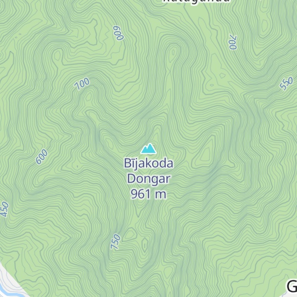 Map of Bījakoda Dongar