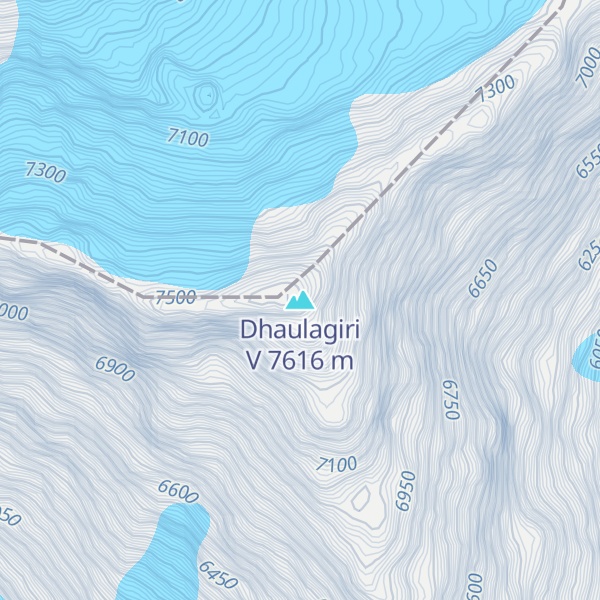 Map of Dhaulagiri V