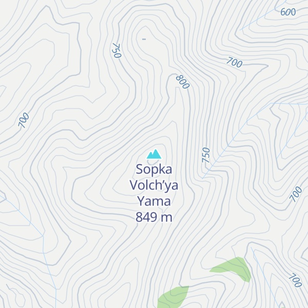 Map of Sopka Volch’ya Yama