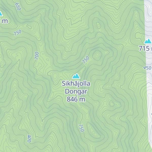 Map of Sikhājolla Dongar