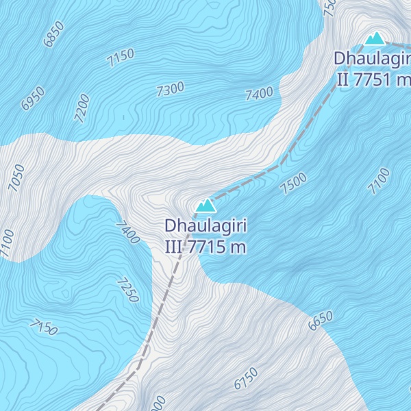 Map of Dhaulagiri III