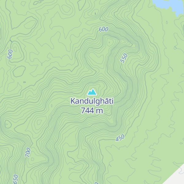 Map of Kandulghāti