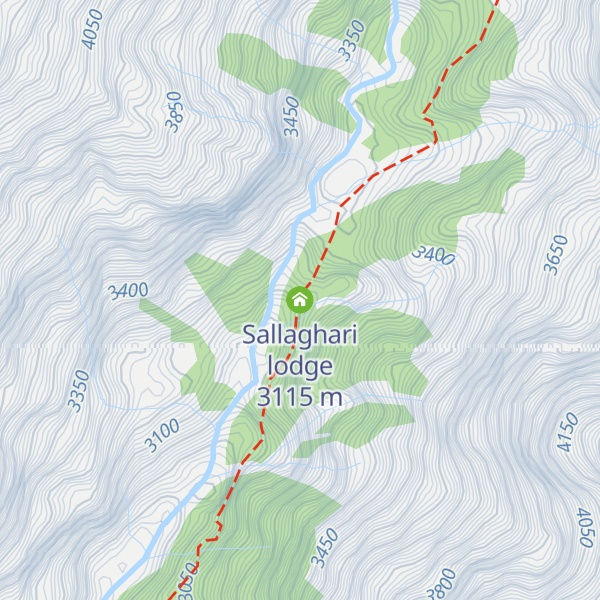 Map of Sallaghari lodge