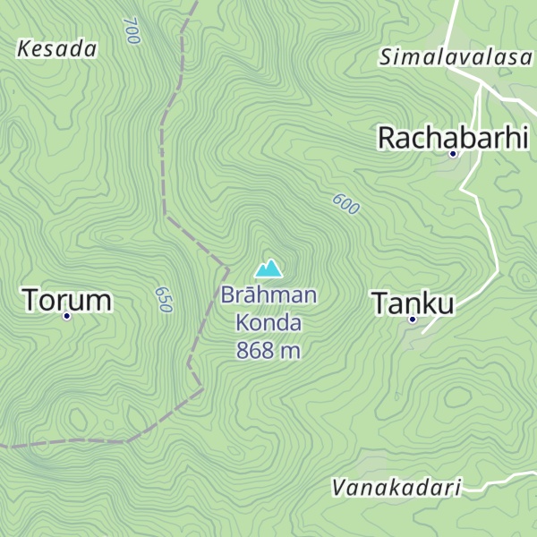 Map of Brāhman Konda
