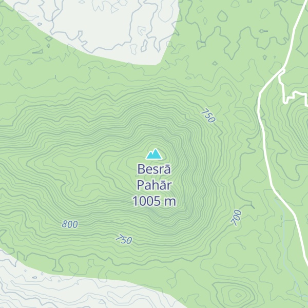 Map of Besrā Pahār