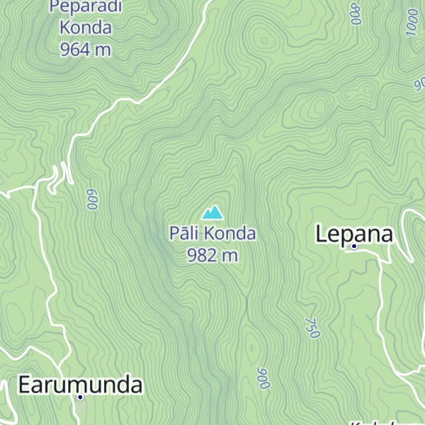 Map of Pāli Konda