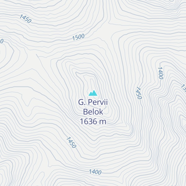 Map of G. Pervii Belok