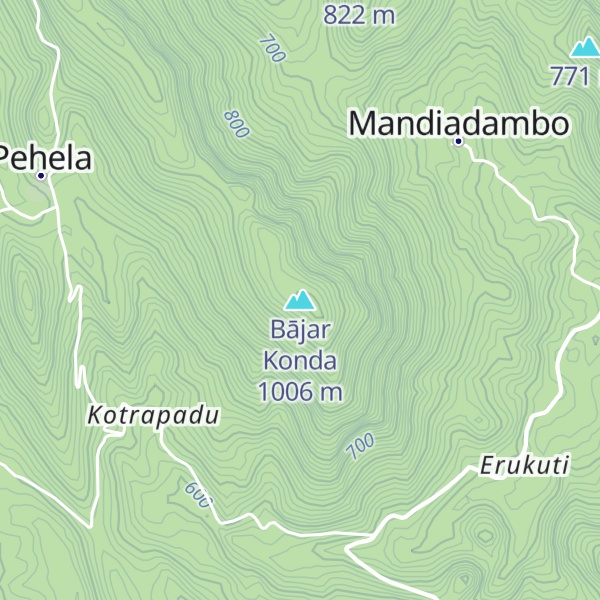 Map of Bājar Konda