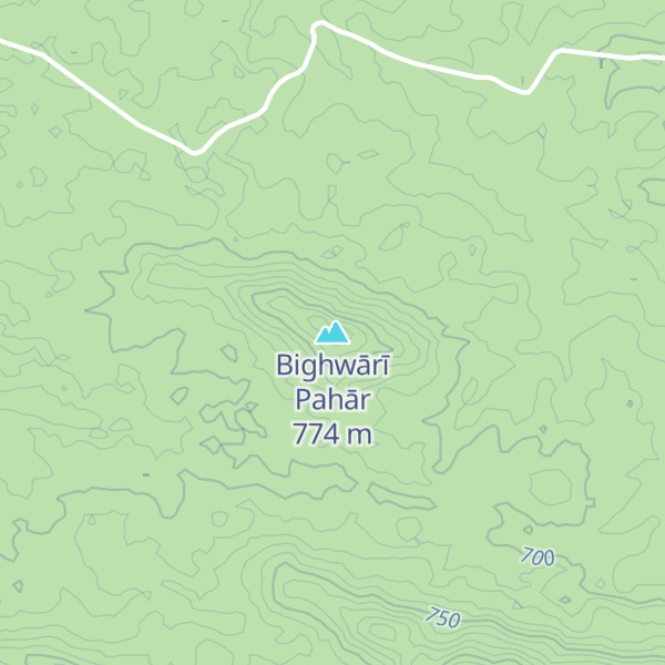 Map of Bighwārī Pahār