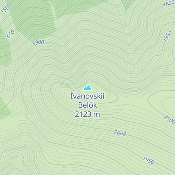 Map of Ivanovskii Belok