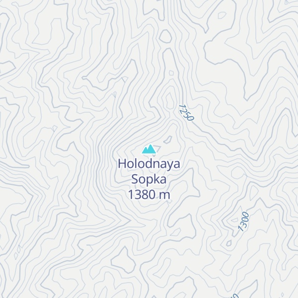 Map of Holodnaya Sopka