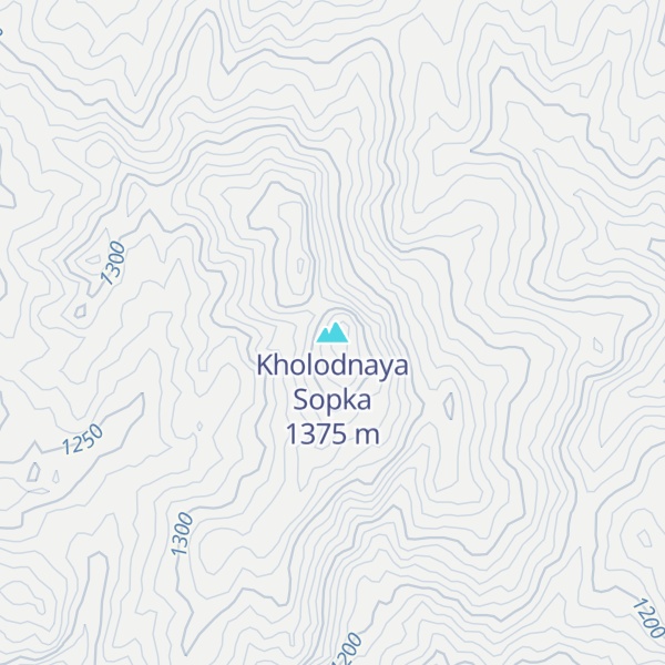 Map of Kholodnaya Sopka