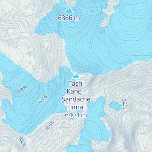Map of Tashi Kang - Sandache Himal