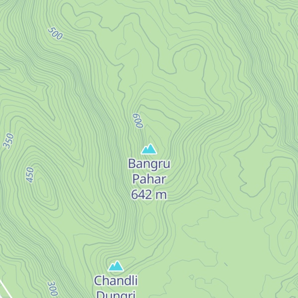 Map of Bangru Pahar