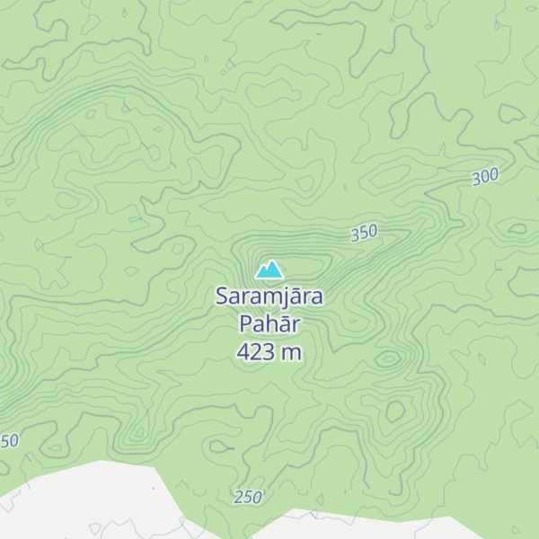 Map of Saramjāra Pahār