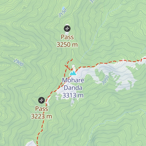 Map of Mohare Danda