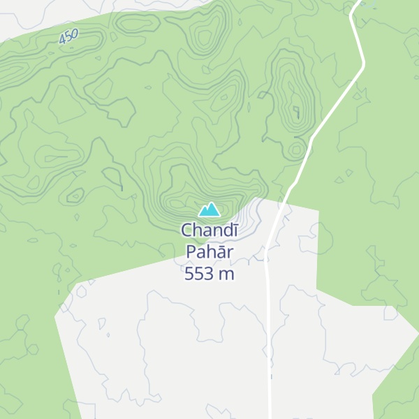 Map of Chandī Pahār