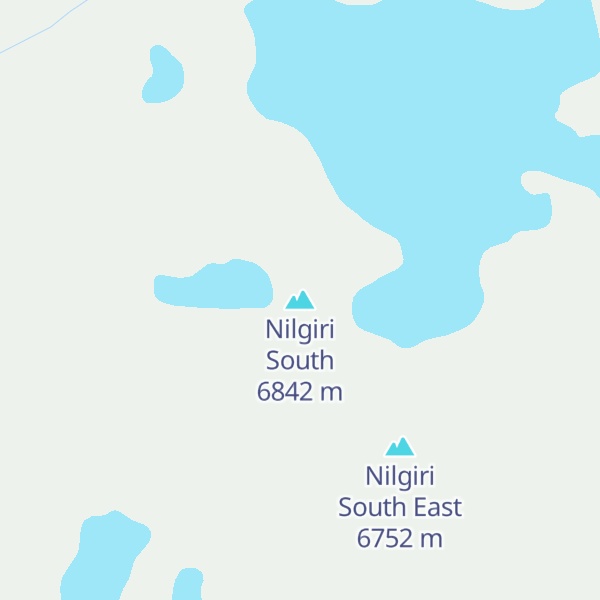 Map of Nilgiri South