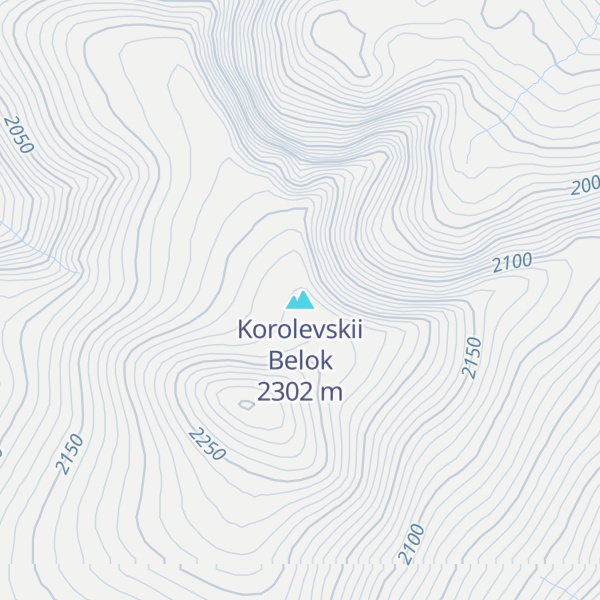 Map of Korolevskii Belok