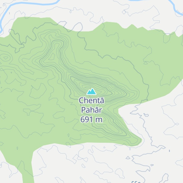 Map of Chentā Pahār