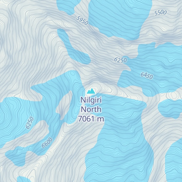 Map of Nilgiri North