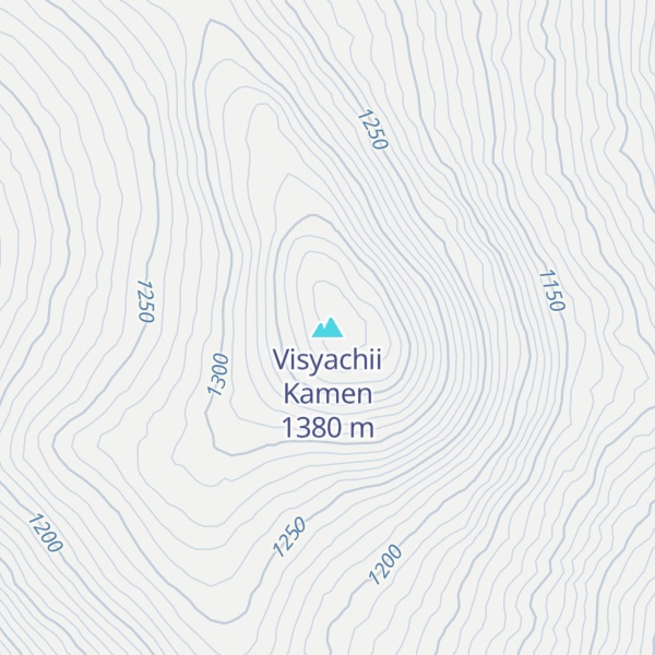 Map of Visyachii Kamen