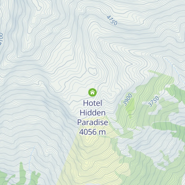Map of Hotel Hidden Paradise
