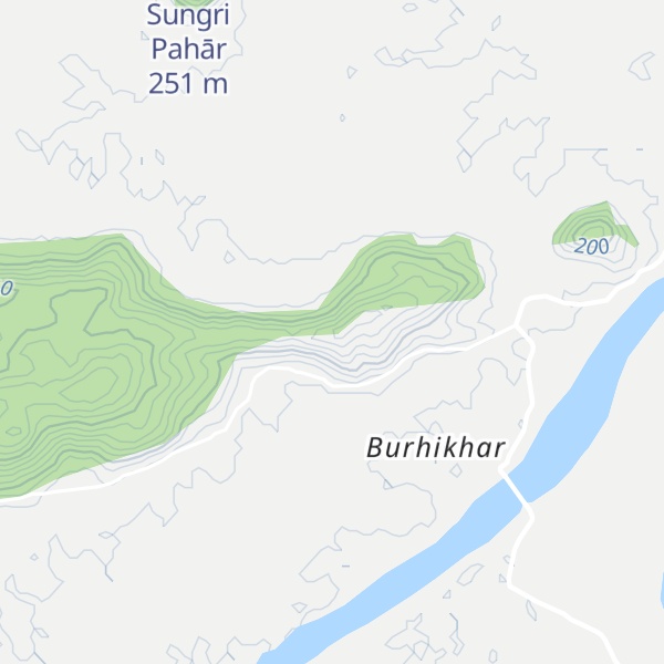 Map of Burhīkhār Pahār