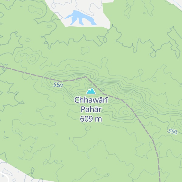 Map of Chhawārī Pahār