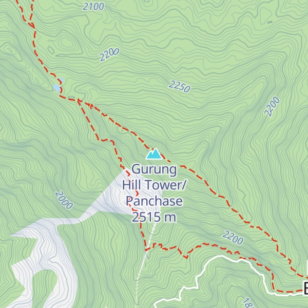 Map of Gurung Hill Tower/Panchase