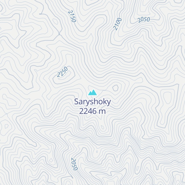 Map of Saryshoky