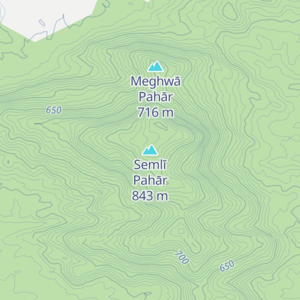 Map of Semlī Pahār