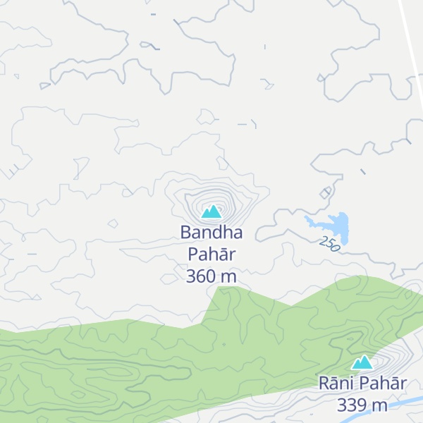 Map of Bandha Pahār