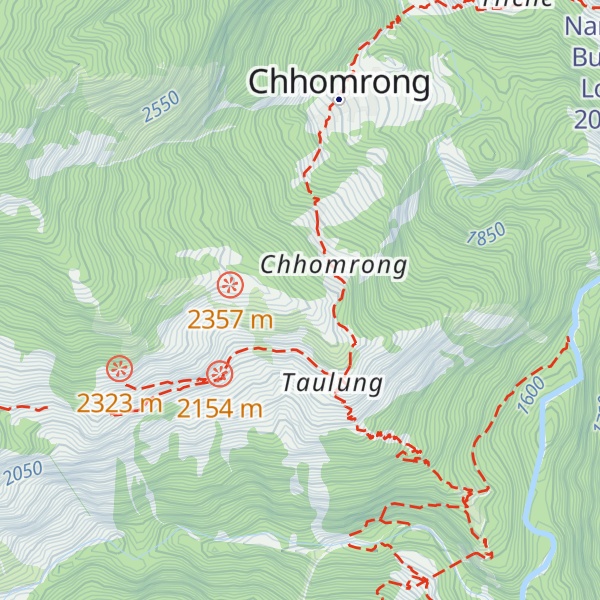 Map of Real chhomrong lodge and restaurant