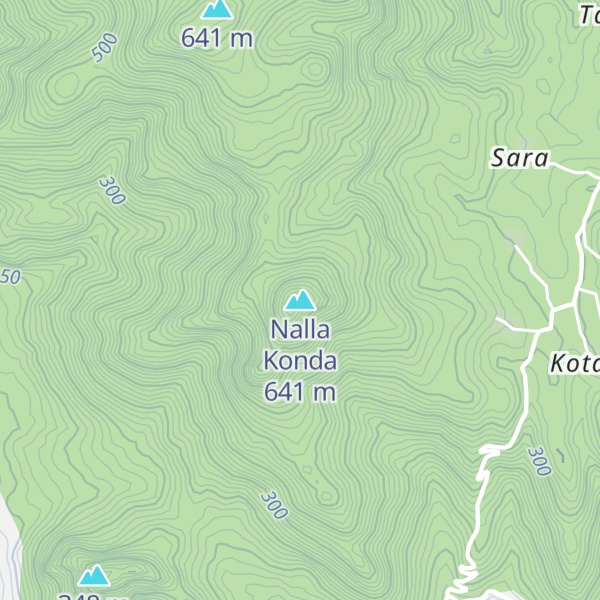 Map of Nalla Konda