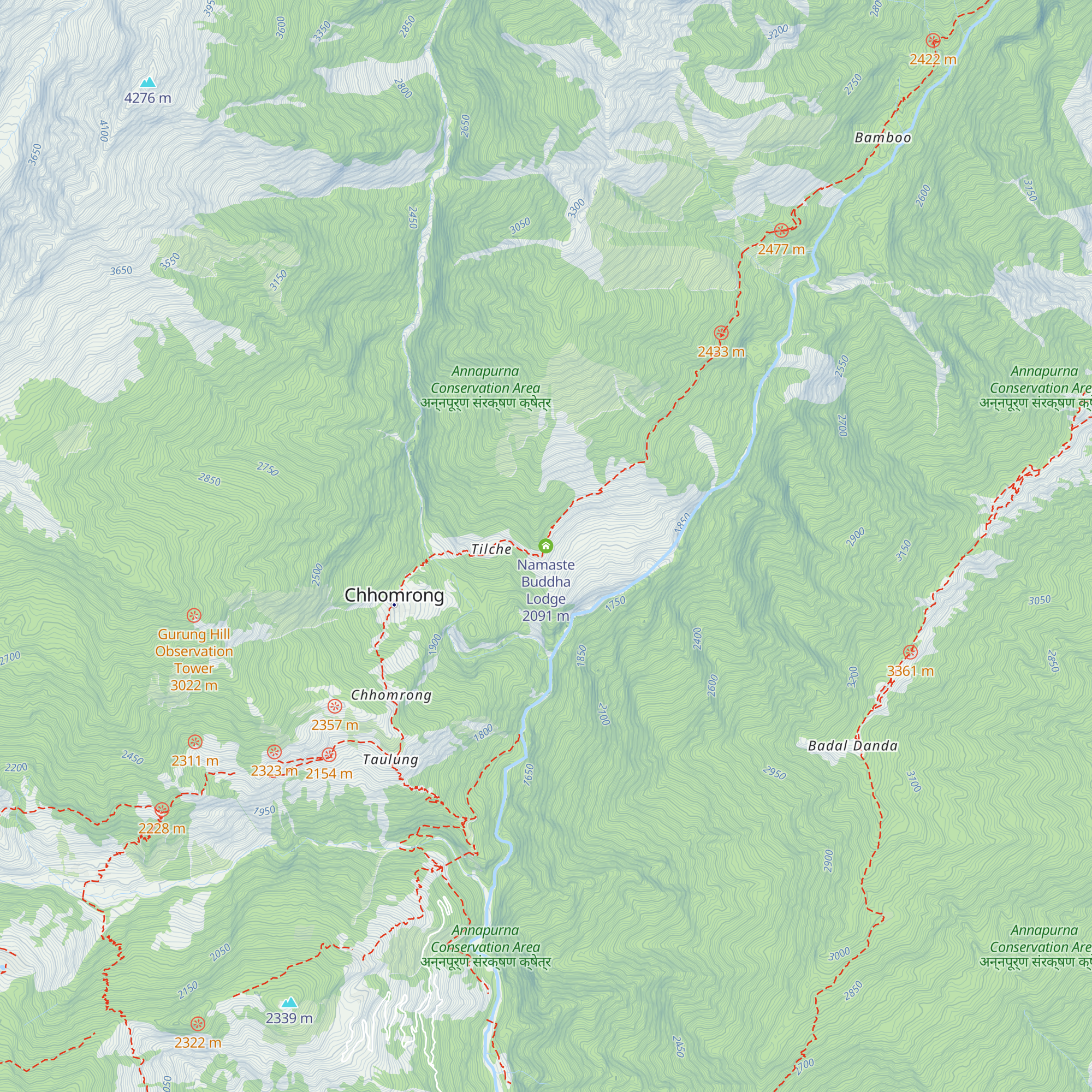 Namaste Buddha Lodge map