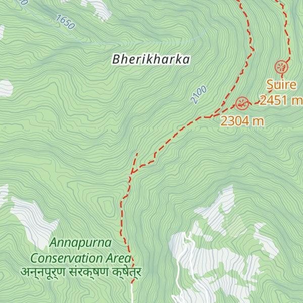 Map of New Lali Gurans guest house and restaurant