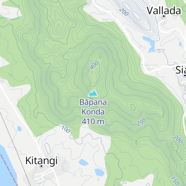 Map of Bāpana Konda