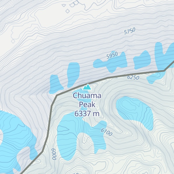 Map of Chuama Peak