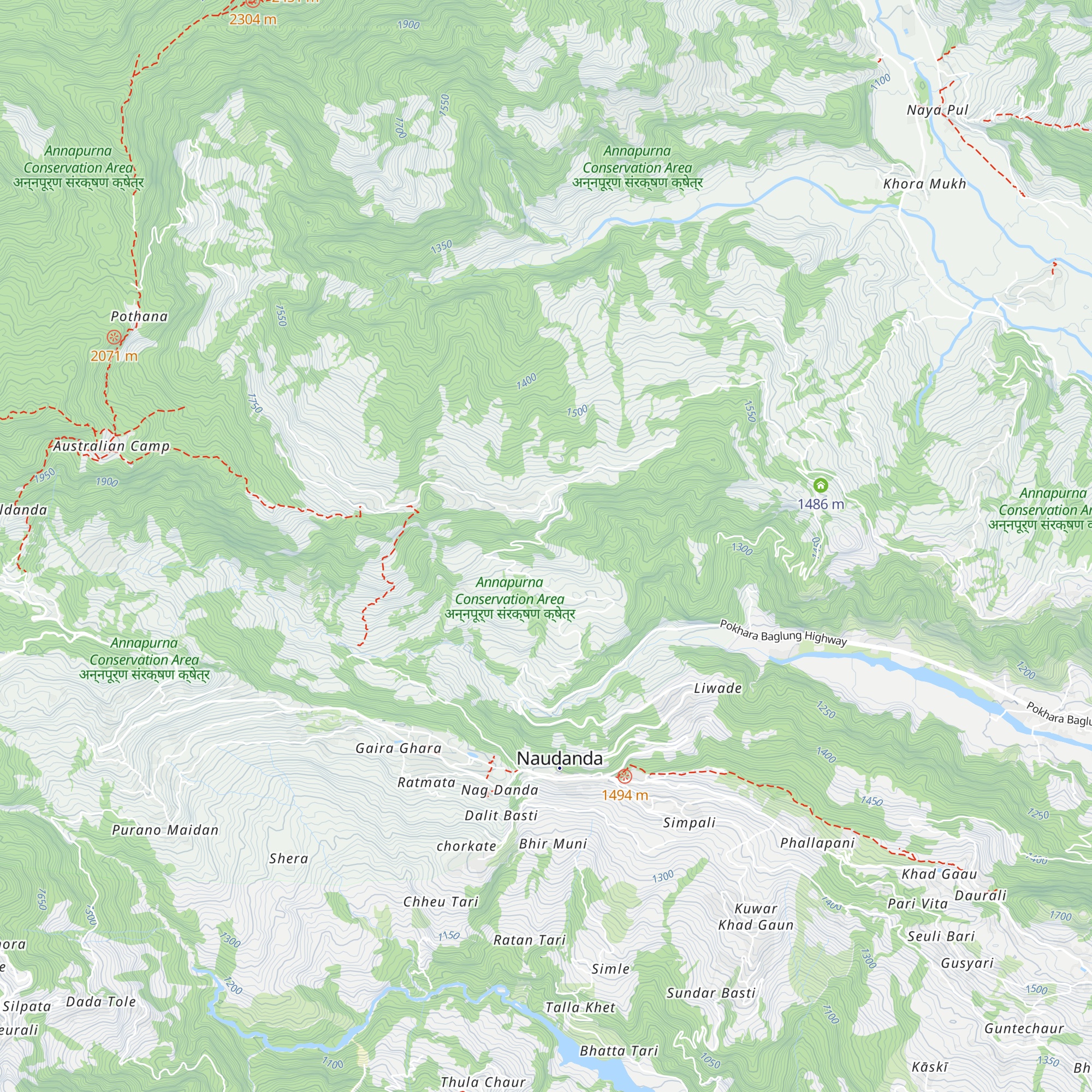 View top lodge and restaurant map