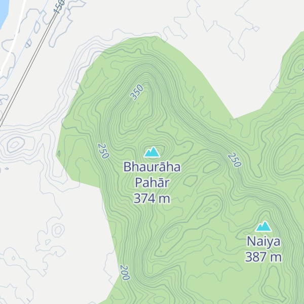 Map of Bhaurāha Pahār