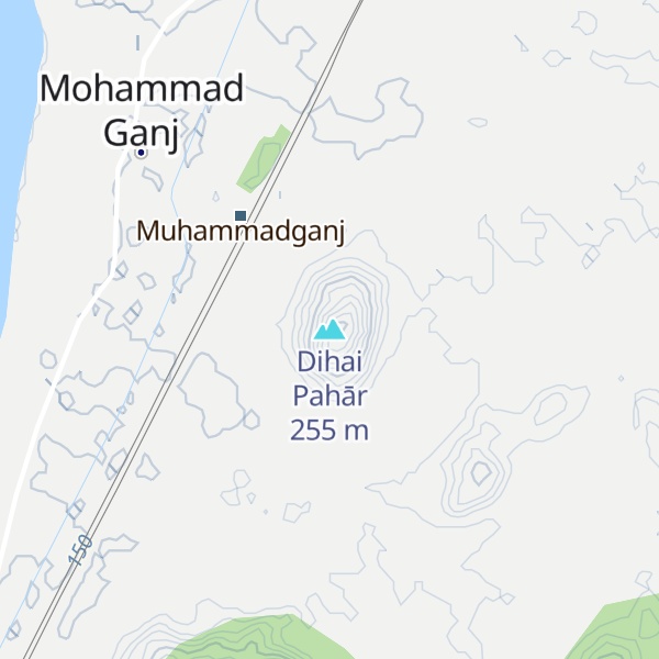 Map of Dihai Pahār